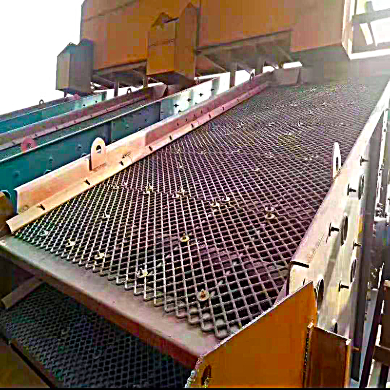 锰钢焊接热处理矿筛网安装，注意事项